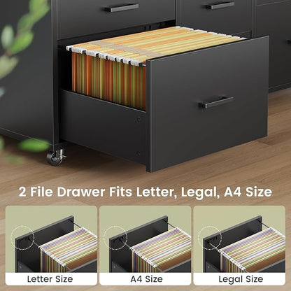SEDETA 6 Drawer File Cabinet - Image 3