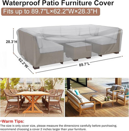 Heavy Duty Patio Furniture Covers Waterproof, Mrrihand Patio Furniture Outdoor - Image 2