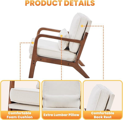 DUMOS Accent Chair Mid Century Modern Chair - Image 6