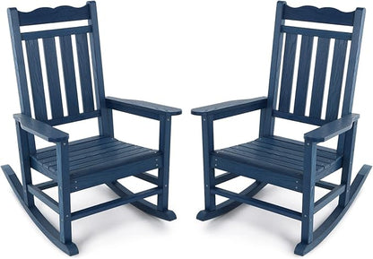 Stoog All-Weather Patio Rocking Chairs Set of 2, Outdoor Rocking Chair by Stoog
