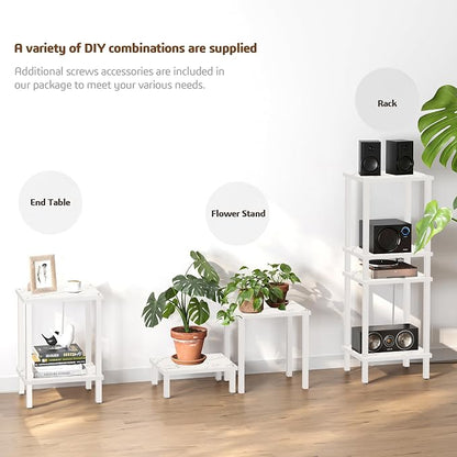 TUTOTAK End Table with Charging Station, Small Side Table, Nightstand Bedside - Image 9