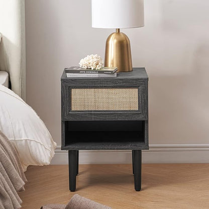 mopio Haylee Rattan Side Table, Small Accent Tables - Image 7