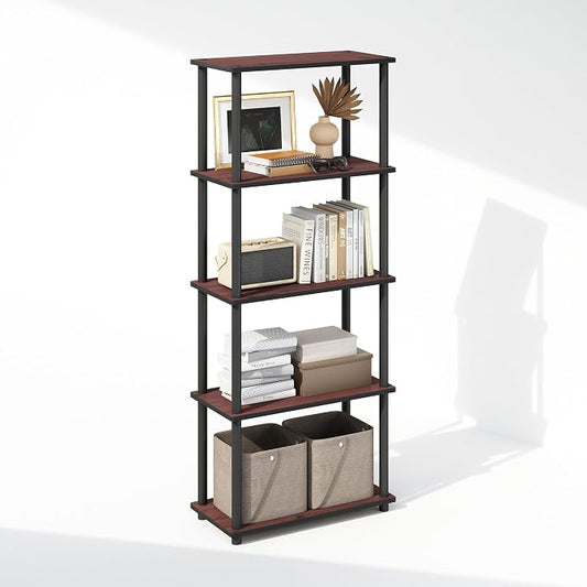 Furinno Turn-N-Tube Book Shelf, 5-Tier Bookshelf, Bookcase by Furinno-FitsYourSpaceFitsYourBudget