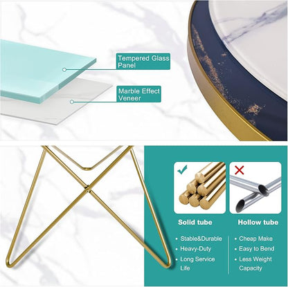 HLR Modern Round Side Table, End Table - Image 7