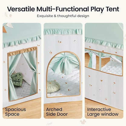 Tiny Land Kids Tent with Printed Mat, Kids Play Tent - Image 7