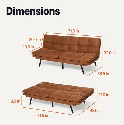 Amazon Basics Convertible Loveseat Sofa Bed - Image 2