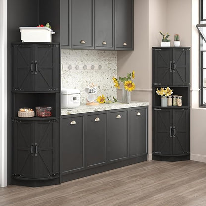Vabches 64.8" Tall Farmhouse Corner Cabinet - Image 7