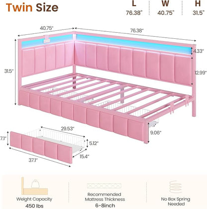 DICTAC Twin Corner Bed Frame - Image 2