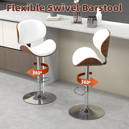 civama Bar Stools Set of 2 for Kitchen Counter, Adjustable Bar Height Chairs - Image 10