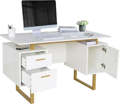 Techni Mobili Storage Drawers and Cabinet 51.25” W-Modern Office Large Floating - Image 10