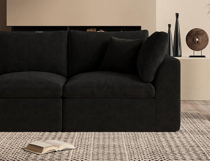 ohllob 110" U Shaped Couch, Cloud Sectional Couches - Image 6