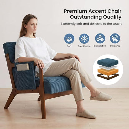 DUMOS Accent Chairs Set of 2, Mid Century Modern Accent Chair - Image 6
