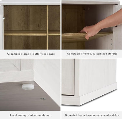 mopio Blake Tall Display Cabinet, Kitchen Buffet Pantry Cupboard, Trophy - Image 4