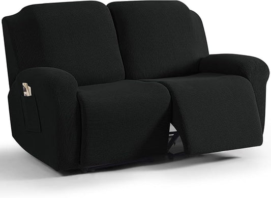 TAOCOCO Recliner Loveseat Slipcover, 6 Pieces Dual Recliner Sofa Covers by TAOCOCO