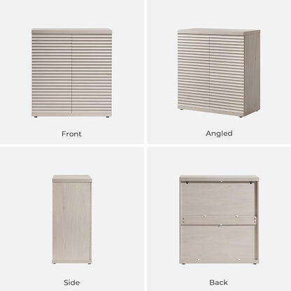 SICOTAS Buffet Cabinet with Storage Accent Sideboard Modern Credenza with Doors - Image 9