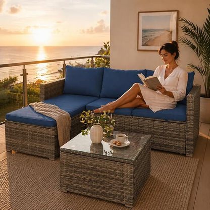 SUNLEI Small Outdoor Sofa Patio Furniture Set - Image 3