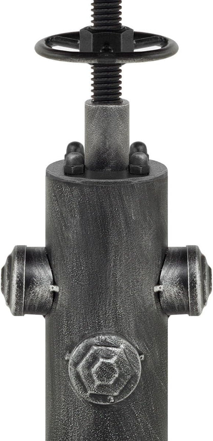 Topower Antique Vintage Industrial Barstool Solid Wood Water Pipe Fire Hydrant - Image 6