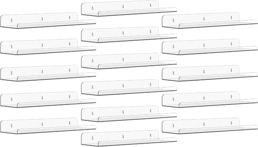 Qukaka Floating Shelves for Wall Decor, Living Room, Bathroom Decor, Nail by QukakaHomeCare