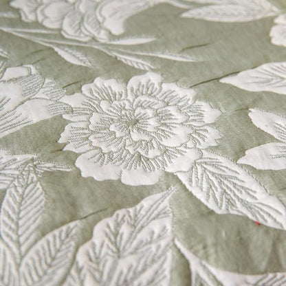 GLORY SEASON Sofa Cover Luxury Jacquard Stylish Embroidery Ruffle, Vintage Sofa - Image 8