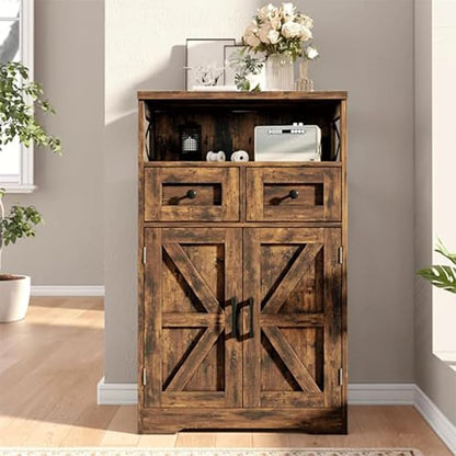 Befrases Set of 2 Farmhouse Storage Cabinet - Image 5