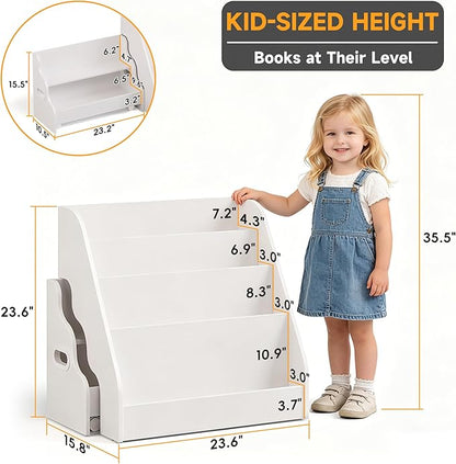 2-in-1 Montessori Kids Bookshelf - Image 2