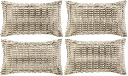 Fancy Homi 4 Packs Decorative Throw Pillow Covers by Fancy+Homi