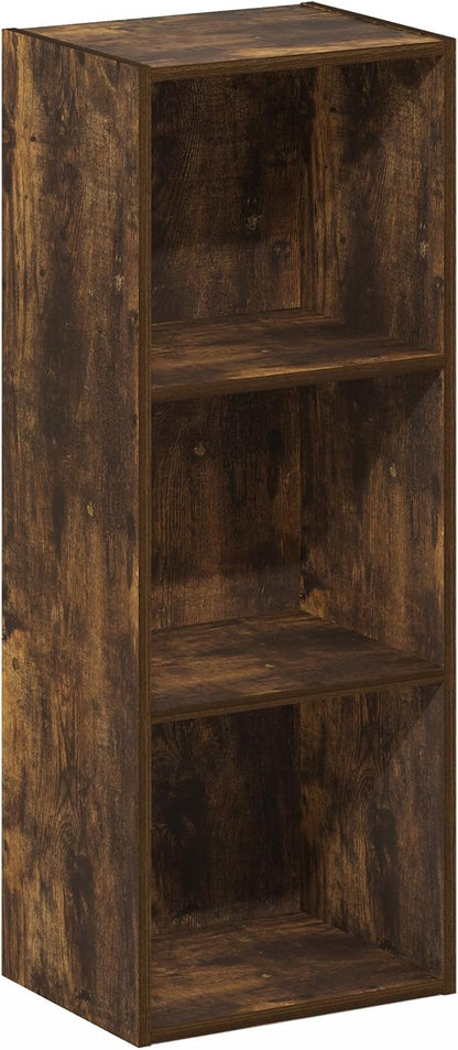 Furinno LUDER Book Shelf, 3-Cube Bookshelf, Bookcase - Image 7