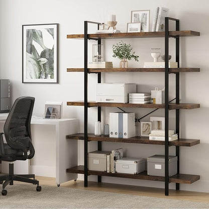 OtterOasis Heavy Duty 5-Tier Industrial Bookcase, 120lbs Shelf Capacity - Image 5
