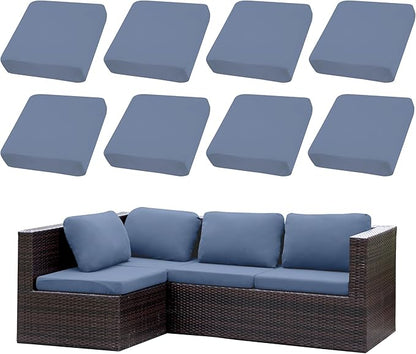 Outdoor Cushion Covers Set, Replacement by SUKAIKEQA
