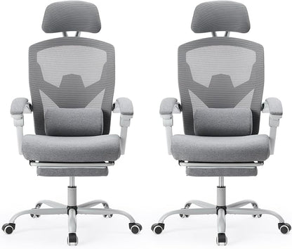 Sweetcrispy Office Computer Desk Chair Set of 2, Ergonomic High-Back Mesh by Sweetcrispy