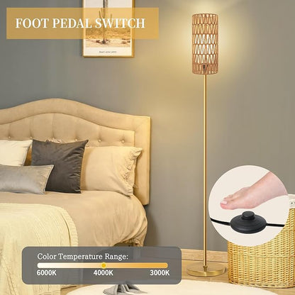 Ruiever Floor Lamp for Living Room, Farmhouse Floor lamp, Modern Standing lamp - Image 5