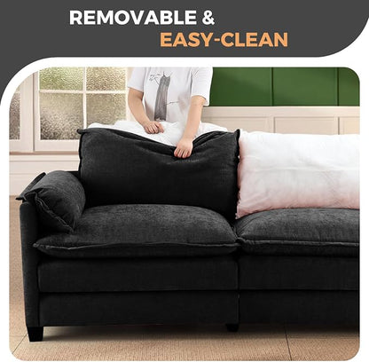ELUCHANG Oversized 116" Modular Sectional Sofa, Comfy Cloud Couch, U Shaped - Image 7
