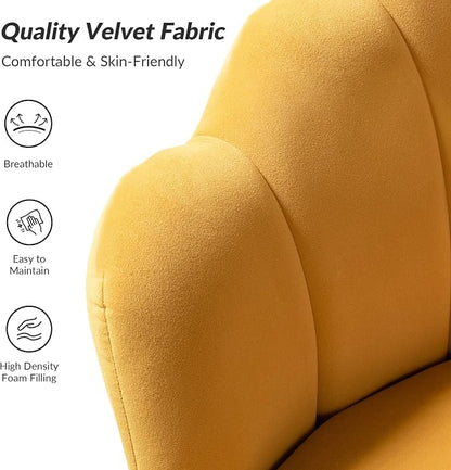 HULALA HOME Velvet Accent Chair - Image 4