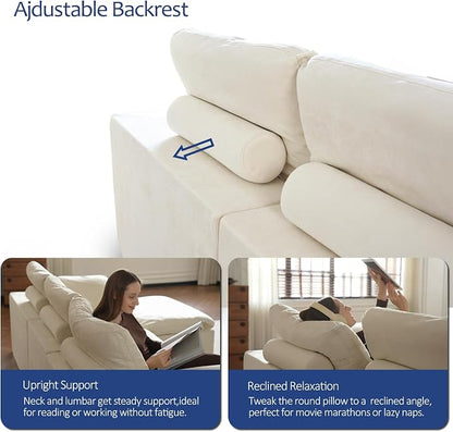 ANONER 140" Cloud Sectional Couches - Image 7