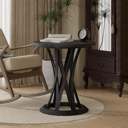 COZAYH Round Farmhouse End Table - Image 6