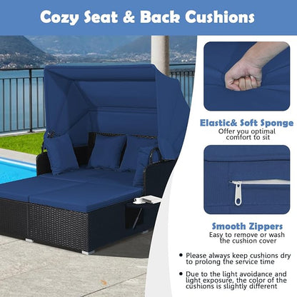 Tangkula Patio Rattan Daybed - Image 6