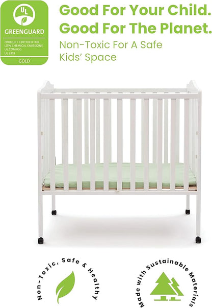Delta Children Folding Portable Mini Baby Crib - Image 3