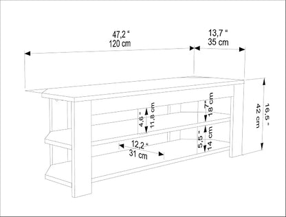 Decorotika Rita Corner TV Stand, Modern Entertainment Center - Image 5