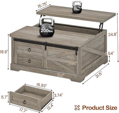 Itaar 39.4'' Lift Top Coffee Table - Image 2