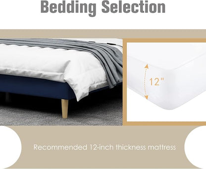 AGARTT Upholstered Platform Bed Frame Twin Size - Image 6