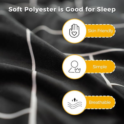MAXYOYO Black Geometric Pattern Futon Mattress, Japanese Floor Mattress Quilted - Image 3