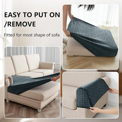 UNBBRRL Stretch Couch Backrest Cushion Cover - Image 4