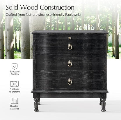 HULALA HOME Solid Wood End Table Set of 2 - Image 5