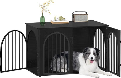 Hzuaneri 39.4" Wooden Dog Crate Furniture, Indoor Dog Kennel Dogs Cage by Hzuaneri