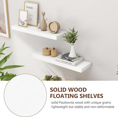 fuqing White Floating Shelves for Wall - Image 4