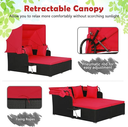 Tangkula Patio Rattan Daybed - Image 7