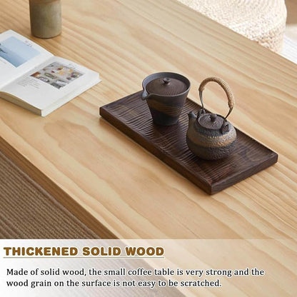 Japanese Solid Wood Coffee Table - Image 5
