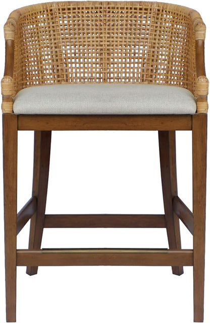 Martha Stewart Farmhouse Counter Height Bar Stools, Handcrafted Rattan Counter by MarthaStewart
