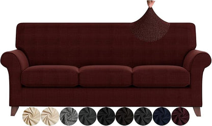 ZNSAYOTX 4 Piece Sofa Covers for Living Room Anti Slip Stretch Couch Covers for by ZNSAYOTX