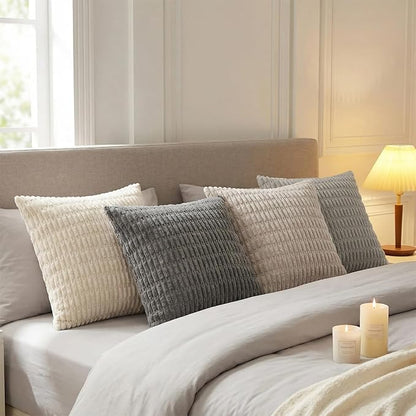 Fancy Homi 4 Packs Decorative Throw Pillow Covers - Image 2